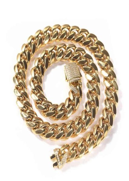 10mm 12mm gold miami iced out cuban link chain stainls steel necklace men039s hip hop jewelry261j8096746, Silver
10mm 12mm gold miami iced out cuban link chain stainls steel necklace men039s hip hop jewelry261j8096746, Silver