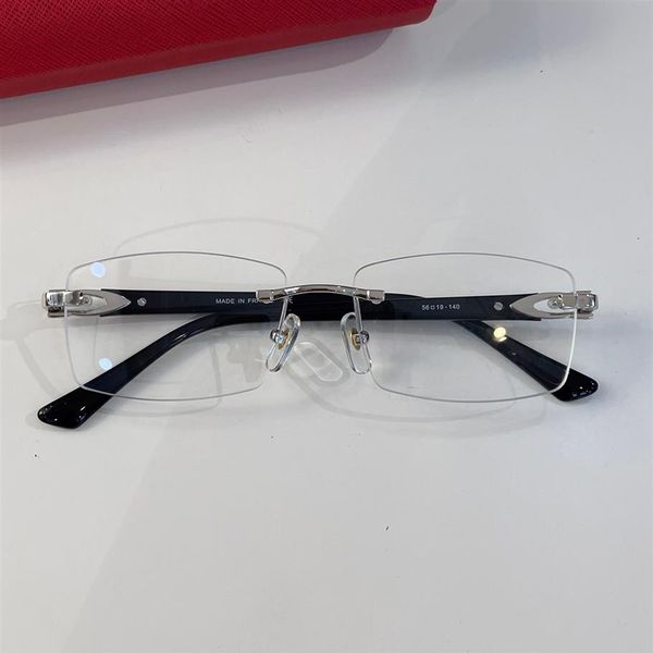 optical eyeglasses for men women retro 0287o business style anti-blue light lens plate square frameless with box246a, White;black
optical eyeglasses for men women retro 0287o business style anti-blue light lens plate square frameless with box246a, White;black