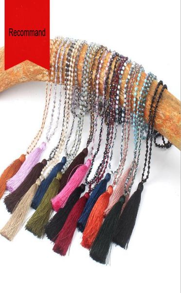 jln glass crystal mala necklace handmade knot faceted roundelle crystal long tassel buddhism meditation necklace for women gift5608119, Silver
jln glass crystal mala necklace handmade knot faceted roundelle crystal long tassel buddhism meditation necklace for women gift5608119, Silver