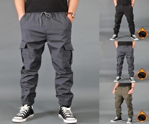 men039s pants 2021 winter men thick fleece joggers multi pocket loose sport trousers male casual warm sweatpants cargo6281612, Black
men039s pants 2021 winter men thick fleece joggers multi pocket loose sport trousers male casual warm sweatpants cargo6281612, Black