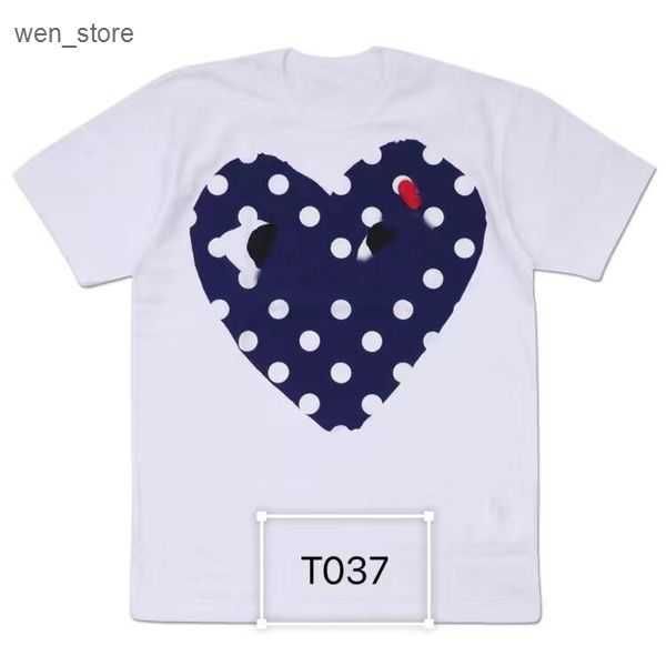 619s on mens play t shirt designer red heart shirt commes casual women shirts des badge garcons high quanlity tshirts cotton embroidery zdv0, White;black
619s on mens play t shirt designer red heart shirt commes casual women shirts des badge garcons high quanlity tshirts cotton embroidery zdv0, White;black