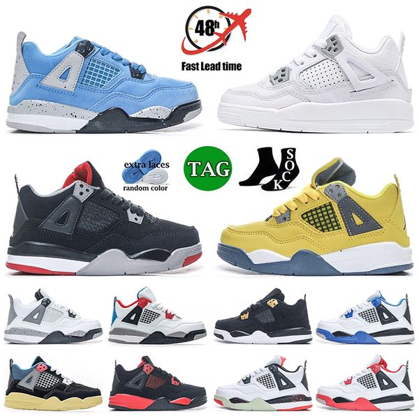 2023 4s kids shoes jumpman 4 baskteball kid shoe royalty motorsport white cement pale citron platform trainers children boys girls sneakers
2023 4s kids shoes jumpman 4 baskteball kid shoe royalty motorsport white cement pale citron platform trainers children boys girls sneakers