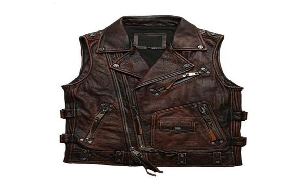 men039s vests 2021 vintage brown motorcycle style genuine leather vest men plus size 5xl real natural cowhide spring slim fit s7217285, Black;white
men039s vests 2021 vintage brown motorcycle style genuine leather vest men plus size 5xl real natural cowhide spring slim fit s7217285, Black;white