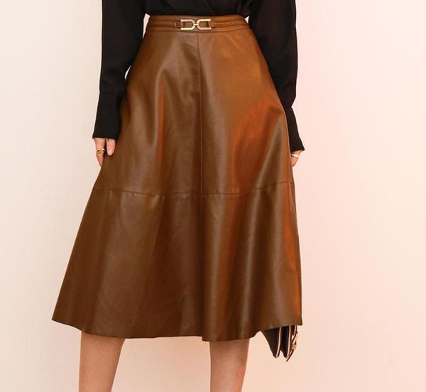 skirts fashion high waist pu leather women elegant mid long spring autumn black brown skirt plus size faldas largas mujer8120920
skirts fashion high waist pu leather women elegant mid long spring autumn black brown skirt plus size faldas largas mujer8120920