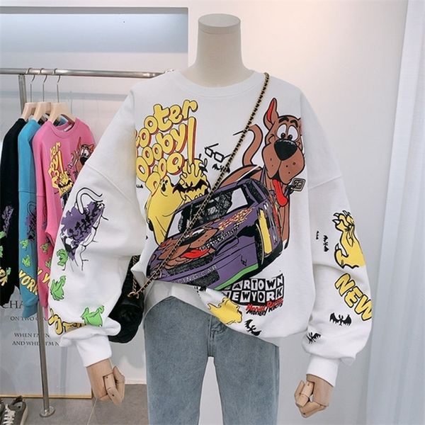 women's hoodies sweatshirts letter printing sweatshirt women high street cartoon puppy car clothes casual crew neck sweater bulk items, Black
women's hoodies sweatshirts letter printing sweatshirt women high street cartoon puppy car clothes casual crew neck sweater bulk items, Black