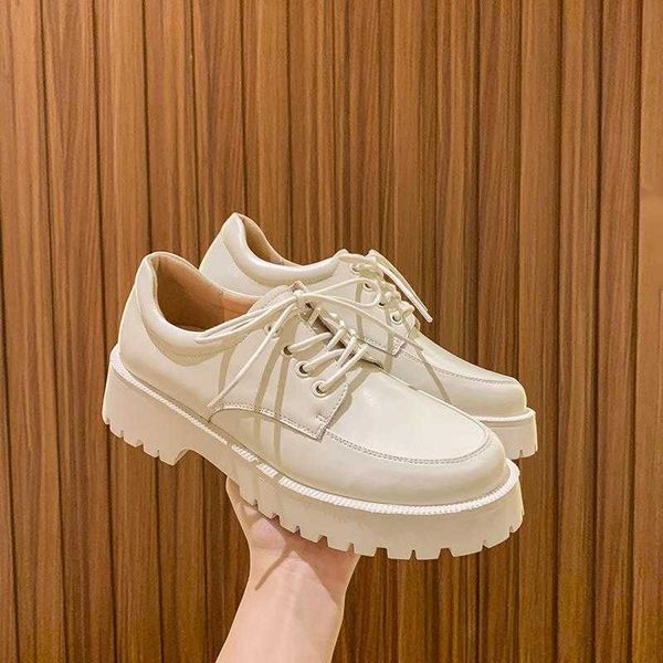 women shoes genuine leather new spring british style white women's loafers round toe casual platform shoes women 230807, Black
women shoes genuine leather new spring british style white women's loafers round toe casual platform shoes women 230807, Black