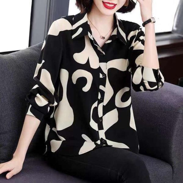 womens long sleeved shirt autumn design niche loose large fat middle aged mother casual fashionable floral top, White
womens long sleeved shirt autumn design niche loose large fat middle aged mother casual fashionable floral top, White