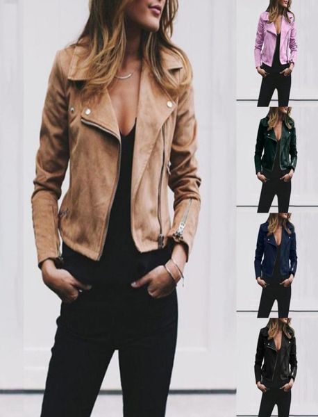 women039s jackets autumn and winter lapel diagonal zipper short jacket women fashion casual solid color faux suede motorcycle s5306145, Black;brown
women039s jackets autumn and winter lapel diagonal zipper short jacket women fashion casual solid color faux suede motorcycle s5306145, Black;brown