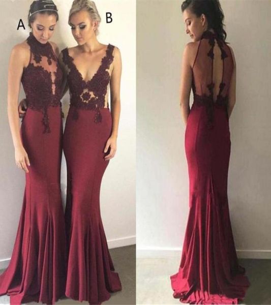 burgundy bridesmaid dresses for western weddings high neck hollow out applique lace maid of honor gowns mermaid evening prom vesti5197870, White;pink
burgundy bridesmaid dresses for western weddings high neck hollow out applique lace maid of honor gowns mermaid evening prom vesti5197870, White;pink