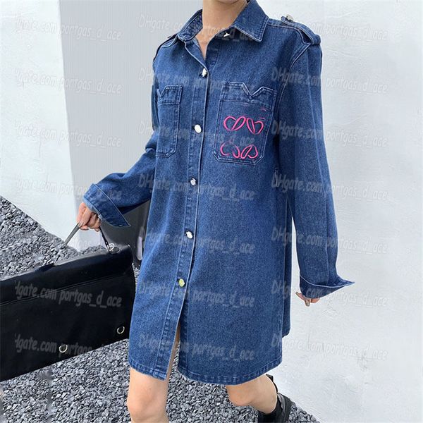 luxury women denin dress long sleeev atumn blue jeans dress casual buttons lapel midi dresses charming woman skirts, Black
luxury women denin dress long sleeev atumn blue jeans dress casual buttons lapel midi dresses charming woman skirts, Black