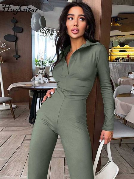 women's jumpsuits rompers pure color polo neck high waist flare leggings jumpsuit autumn women stretch streetwear casual t230817, Black;white
women's jumpsuits rompers pure color polo neck high waist flare leggings jumpsuit autumn women stretch streetwear casual t230817, Black;white
