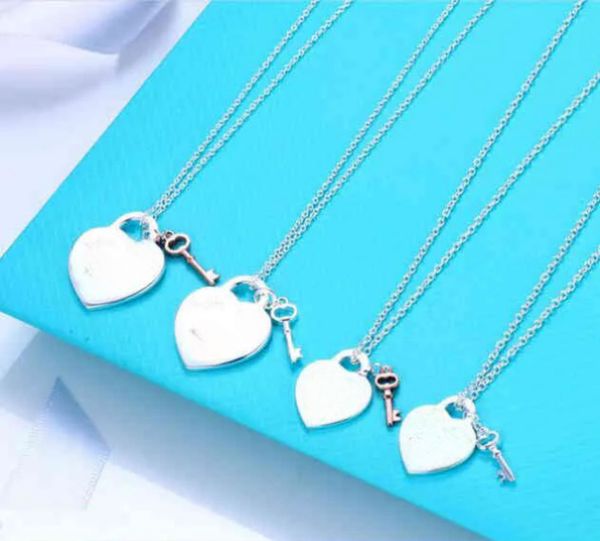 designer love necklace female t family heart shaped pendant necklace key lock bone pendant necklace, Silver
designer love necklace female t family heart shaped pendant necklace key lock bone pendant necklace, Silver