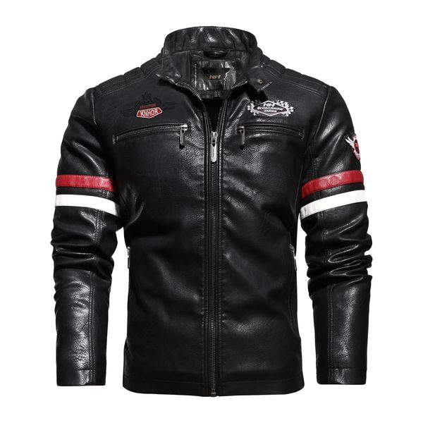 men's jackets men vintage motorcycle jacket fashion biker leather jackets male embroidery bomber coat winter fleece pu overcoat s-3xl 2, Black;brown
men's jackets men vintage motorcycle jacket fashion biker leather jackets male embroidery bomber coat winter fleece pu overcoat s-3xl 2, Black;brown