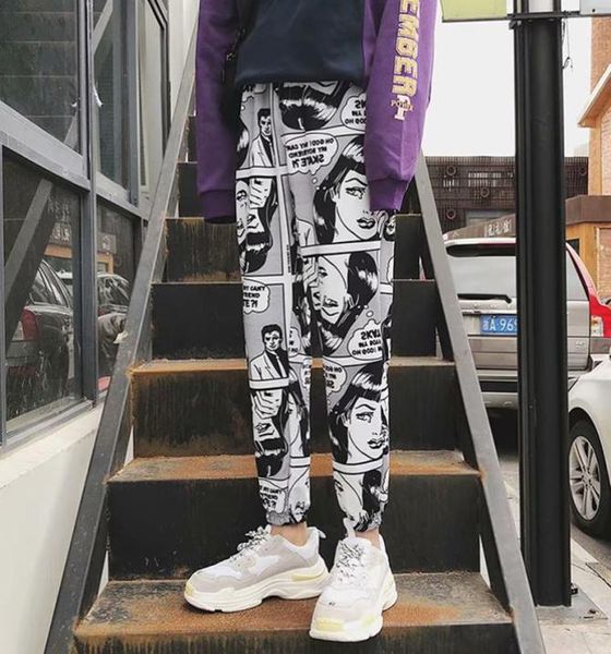 new loose sports casual pants women039s beam foot harem pants printed joggers mens hip hop casual trousers6604527, Black
new loose sports casual pants women039s beam foot harem pants printed joggers mens hip hop casual trousers6604527, Black