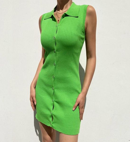 casual dresses women 2022 summer chic fashion buttonup fitted slim knit mini dress vintage lapel collar sleeveless female pa4856758, Black;gray
casual dresses women 2022 summer chic fashion buttonup fitted slim knit mini dress vintage lapel collar sleeveless female pa4856758, Black;gray