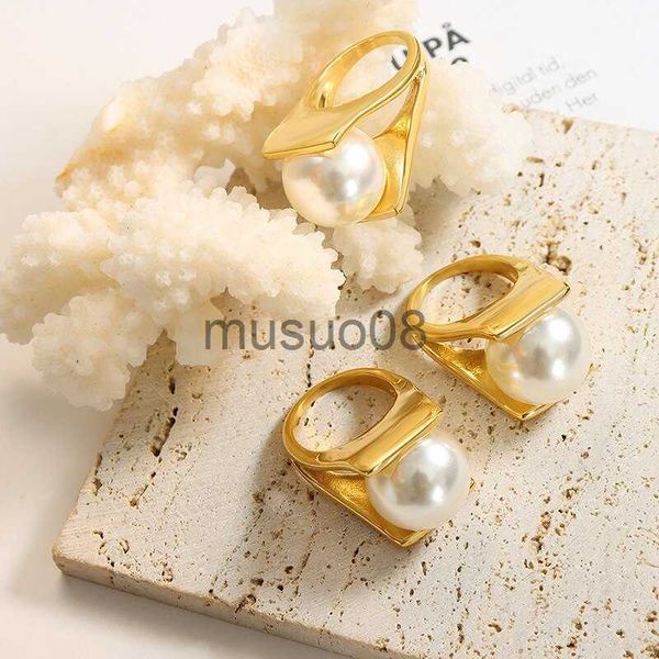 band rings 316l stainless steel ring y shaped imitation pearl unique style ring for women exaggerated personality jewelry birthday party j23, Silver
band rings 316l stainless steel ring y shaped imitation pearl unique style ring for women exaggerated personality jewelry birthday party j23, Silver