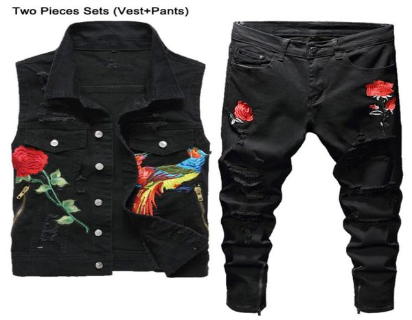 black tracksuits fashion slim embroidery phoenix flower men039s 2pcs pant sets ripped hole denim vest and jeans casual men clot8494696, Gray
black tracksuits fashion slim embroidery phoenix flower men039s 2pcs pant sets ripped hole denim vest and jeans casual men clot8494696, Gray