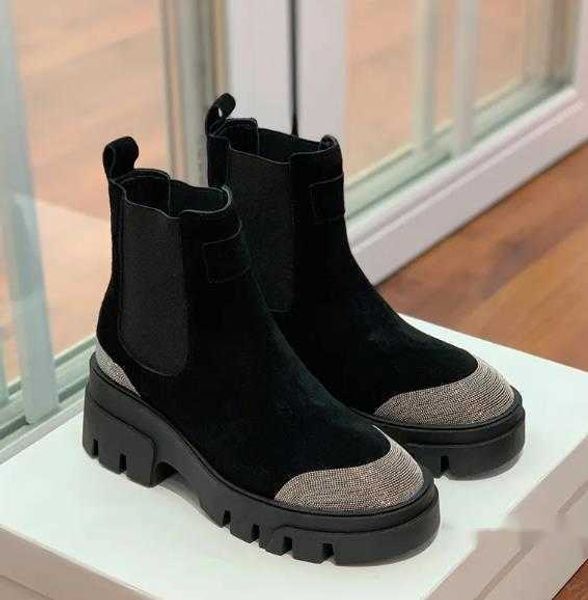 boots ankle boots for womens fashion designers rhinestone mixed colors shoes nubuck leather elastic band thick soled chelsea boot 35-41 x081, Black
boots ankle boots for womens fashion designers rhinestone mixed colors shoes nubuck leather elastic band thick soled chelsea boot 35-41 x081, Black