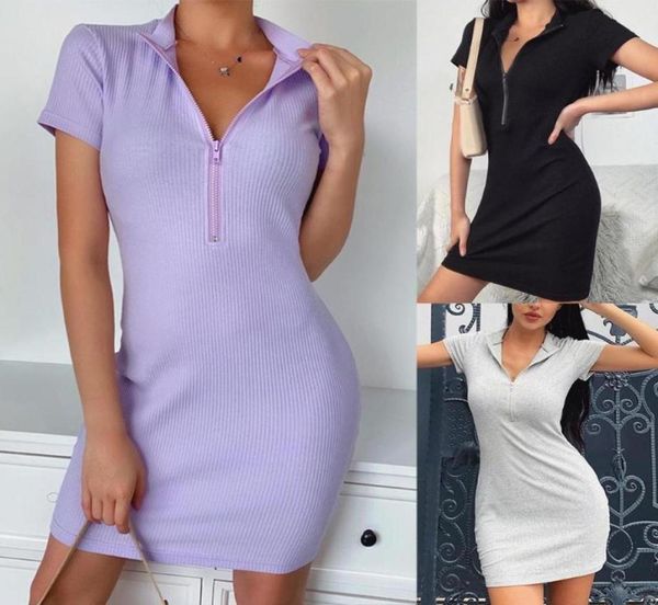 women solid color mock neck short sleeve ribbed zip bodycon mini dress perfect dress is suitable for party cocktail2643942, Black;gray
women solid color mock neck short sleeve ribbed zip bodycon mini dress perfect dress is suitable for party cocktail2643942, Black;gray