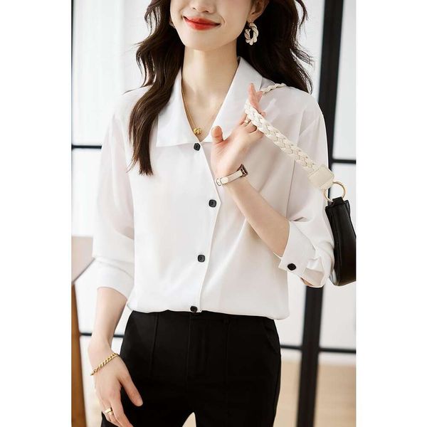 stained white shirt for women the style of spring and autumn temperament commoner niche
stained white shirt for women the style of spring and autumn temperament commoner niche