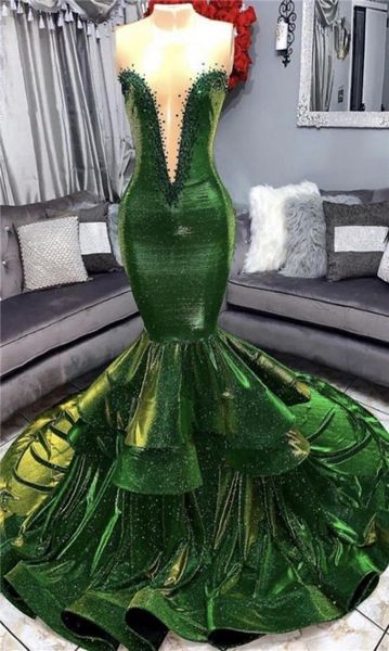 blingbling sequins dark green mermaid prom dresses backless sweetheart plunging v neck tier ruffles long black girls party ev6657080
blingbling sequins dark green mermaid prom dresses backless sweetheart plunging v neck tier ruffles long black girls party ev6657080