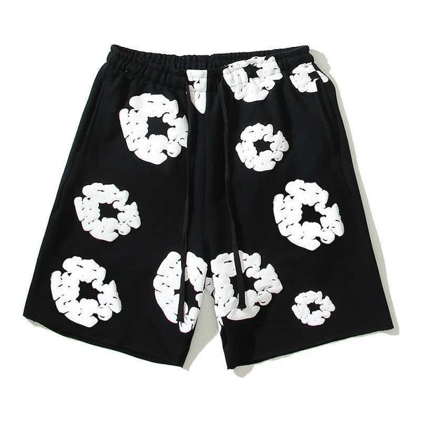 2023 new american high street kany cotton full print foam printing men's loose summer casual shorts, White;black
2023 new american high street kany cotton full print foam printing men's loose summer casual shorts, White;black
