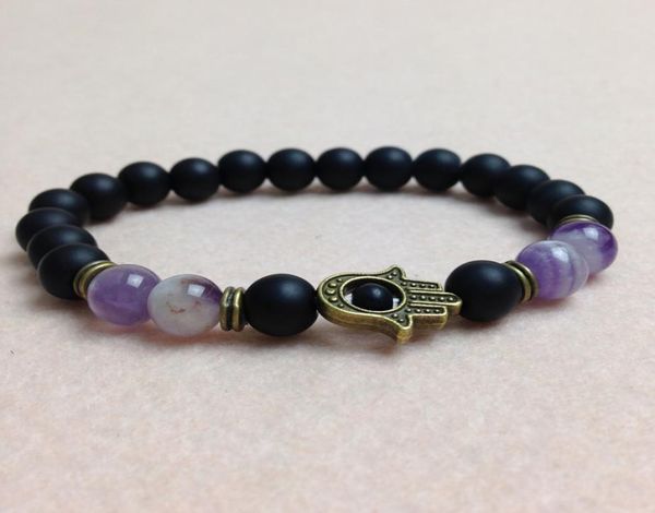 sn0440 8mm black matte onyx bracelet for men antique bronze hamsa charms bracelets amethyst crystal bracelet1038310
sn0440 8mm black matte onyx bracelet for men antique bronze hamsa charms bracelets amethyst crystal bracelet1038310