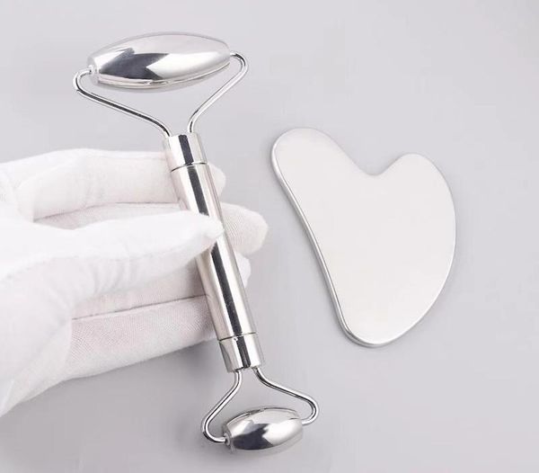 stainless steel face roller massager gua sha tool set facial slimming eye neck massage anti wrinkle cellulite beauty health care t5631135
stainless steel face roller massager gua sha tool set facial slimming eye neck massage anti wrinkle cellulite beauty health care t5631135