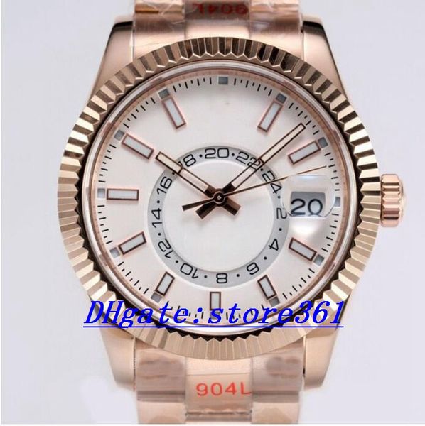 skydweller automatic watches mens outdoor watch black index hour markers 42mm syster bracelet with rotatable ring command screw-down crown m, Slivery;brown
skydweller automatic watches mens outdoor watch black index hour markers 42mm syster bracelet with rotatable ring command screw-down crown m, Slivery;brown