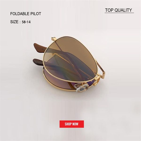 grade metal frame vintage sunglass folding sunglasses women brand designer men driving foldable gradient aviation gafas uv400 2419, White;black
grade metal frame vintage sunglass folding sunglasses women brand designer men driving foldable gradient aviation gafas uv400 2419, White;black