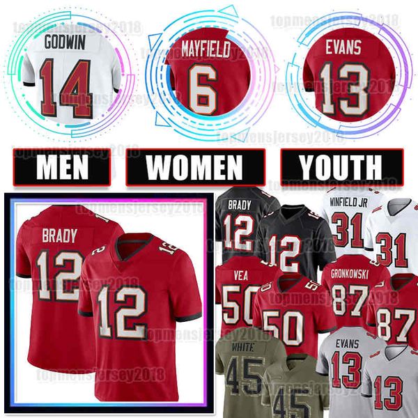 50 vita vea football jersey 14 chris godwin 13 mike evans baker mayfield 12 tom brady tampas bayes antoine winfield jr. kyle trask lavonte d, Black;red
50 vita vea football jersey 14 chris godwin 13 mike evans baker mayfield 12 tom brady tampas bayes antoine winfield jr. kyle trask lavonte d, Black;red