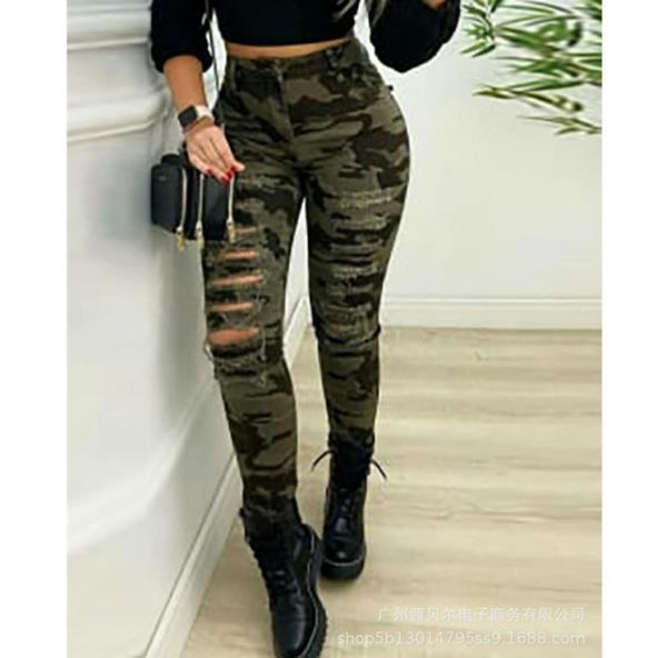 women039s jeans wepbel camouflage print hole ripped pants ladies elegant high waist slim fit bodycon leggings long trouser7506715, Blue
women039s jeans wepbel camouflage print hole ripped pants ladies elegant high waist slim fit bodycon leggings long trouser7506715, Blue
