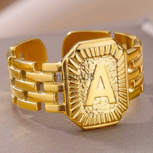 band rings initial rings for women's stainless steel jewelry accessories 18k gold plated fashion embossed 26 letter a-z open couple rin, Silver
band rings initial rings for women's stainless steel jewelry accessories 18k gold plated fashion embossed 26 letter a-z open couple rin, Silver