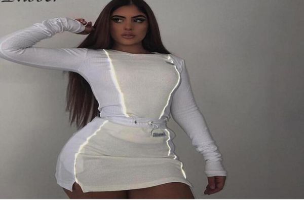 two piece dress nibber fashion reflective patchwork sportswear 2pieces sets femme 2021 white knitting women tee mini shirts s3782419
two piece dress nibber fashion reflective patchwork sportswear 2pieces sets femme 2021 white knitting women tee mini shirts s3782419