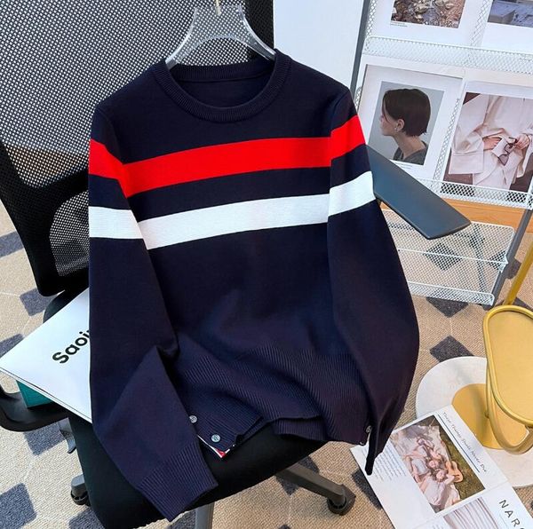 women's sweaters 2023 autumn/winter new women's stripe colored round neck pullover knitwear women's sweater, White;black
women's sweaters 2023 autumn/winter new women's stripe colored round neck pullover knitwear women's sweater, White;black