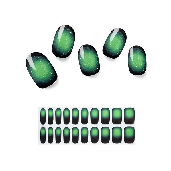 semi cured gel nail stickers - 20pcs nail stickers, easy to use, long lasting, salon quality nail wraps, includes prep pads, nail file & woo, Black
semi cured gel nail stickers - 20pcs nail stickers, easy to use, long lasting, salon quality nail wraps, includes prep pads, nail file & woo, Black