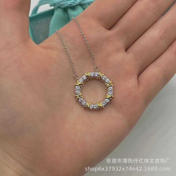 designer's tiffay high edition cross diamond s925 sterling silver necklace fashion simple collar chain yrn6, Black
designer's tiffay high edition cross diamond s925 sterling silver necklace fashion simple collar chain yrn6, Black