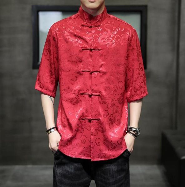 men039s casual shirts men chinese traditional mens dragon shirt short sleeve elegant tang jacquard gentleman shirtmen0397020565, White;black
men039s casual shirts men chinese traditional mens dragon shirt short sleeve elegant tang jacquard gentleman shirtmen0397020565, White;black
