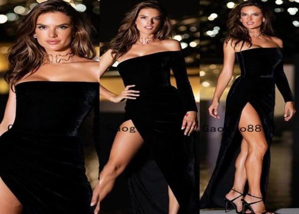 2020 arabic style sheath dubai velvet prom gowns one shoulder long sleeves zipper back custom made slit formal evening dresse1159433, Black
2020 arabic style sheath dubai velvet prom gowns one shoulder long sleeves zipper back custom made slit formal evening dresse1159433, Black