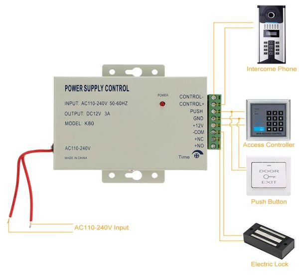 12v 3a access control power supply control k80 switch 110240v for rfid reader fingerprint access control device7082346
12v 3a access control power supply control k80 switch 110240v for rfid reader fingerprint access control device7082346