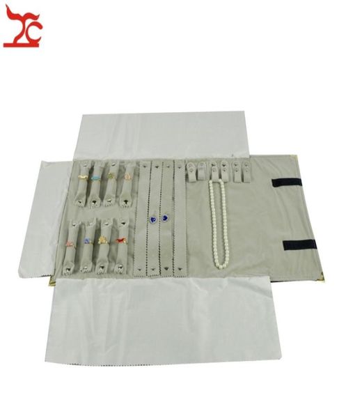 new metal corner grey black velvet jewelry display storage pouch ring necklace earring jewelry organizer travel roll bag 2910cm2815439, Black;white
new metal corner grey black velvet jewelry display storage pouch ring necklace earring jewelry organizer travel roll bag 2910cm2815439, Black;white