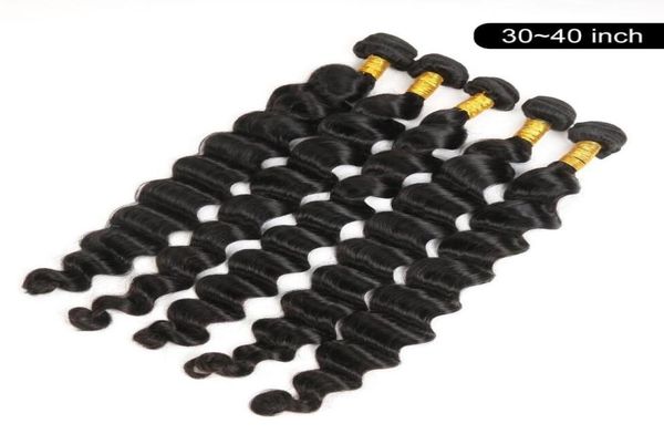 long length human hair bundles weft 32 34 36 38 40 inch brazilian loose deep wave extension natural color2298170, Black
long length human hair bundles weft 32 34 36 38 40 inch brazilian loose deep wave extension natural color2298170, Black
