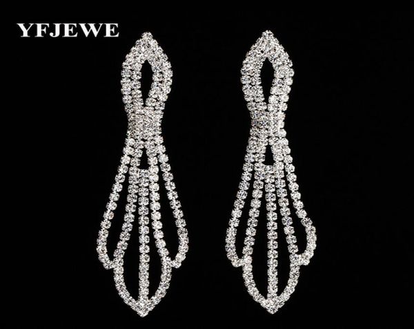 yfjewe new earrings long women pendant earrings long hanging earrings with stones crystal jewelry gifts pendientes mujer e3962015185, Silver
yfjewe new earrings long women pendant earrings long hanging earrings with stones crystal jewelry gifts pendientes mujer e3962015185, Silver