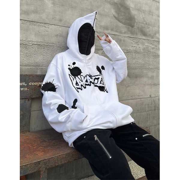 kakazy high street sweater zipper ins heavyweight loose high street american retro trendy hooded coat clothes, Black
kakazy high street sweater zipper ins heavyweight loose high street american retro trendy hooded coat clothes, Black