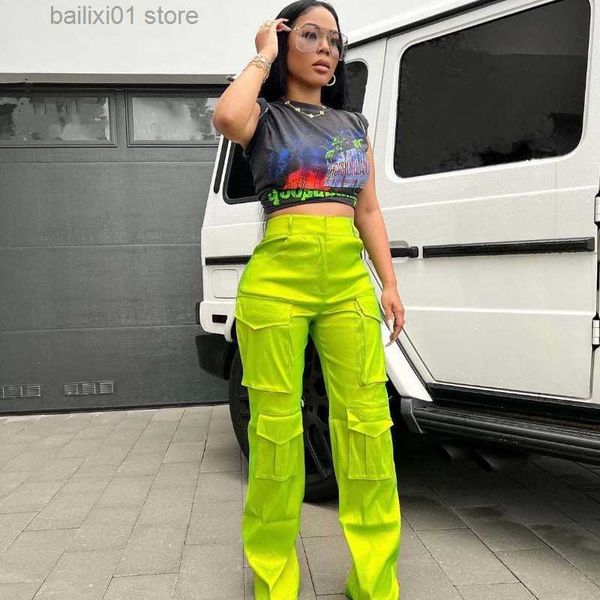women's pants capris solid multi pockets cargo pants women trend high waist casual loose trousers 2023 autumn winter trousers all match, Black;white
women's pants capris solid multi pockets cargo pants women trend high waist casual loose trousers 2023 autumn winter trousers all match, Black;white