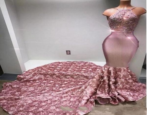fashion dusty rose saudi arabi mermaid prom dresses sheer neck halter applique sequins 3d floral flower evening pageant celebrity 7571197, Black
fashion dusty rose saudi arabi mermaid prom dresses sheer neck halter applique sequins 3d floral flower evening pageant celebrity 7571197, Black