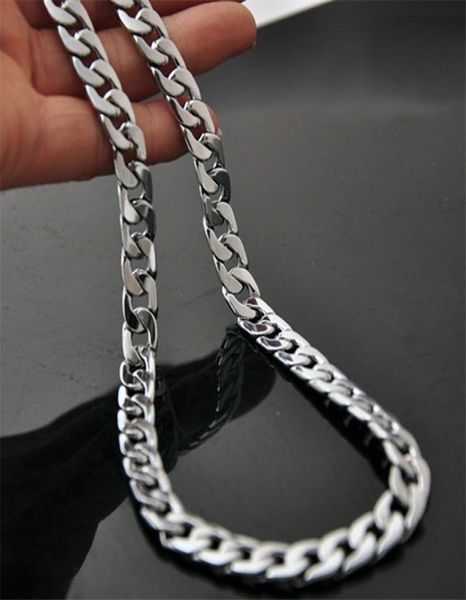 mens necklace chain stainless steel silvercolor punk whole jewelry 10 mm wide 50cm necklace3654407, Silver
mens necklace chain stainless steel silvercolor punk whole jewelry 10 mm wide 50cm necklace3654407, Silver