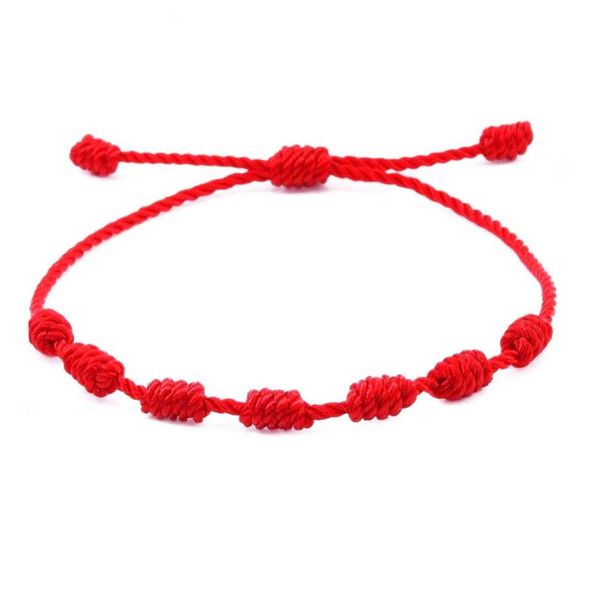 handmade love 7 knot lucky bracelets ethnic red brown adjustable braided rope bracelet for men women friendship jewelry3693212, Golden;silver 
handmade love 7 knot lucky bracelets ethnic red brown adjustable braided rope bracelet for men women friendship jewelry3693212, Golden;silver