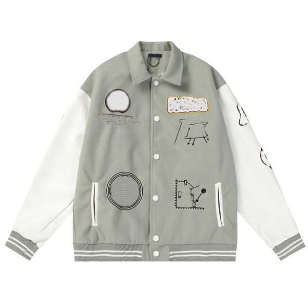 men's jacket baseball jacket men's and women's retro embroidered letter splicing hip hop pilot jacket fashion jacket casual j, Black;brown
men's jacket baseball jacket men's and women's retro embroidered letter splicing hip hop pilot jacket fashion jacket casual j, Black;brown