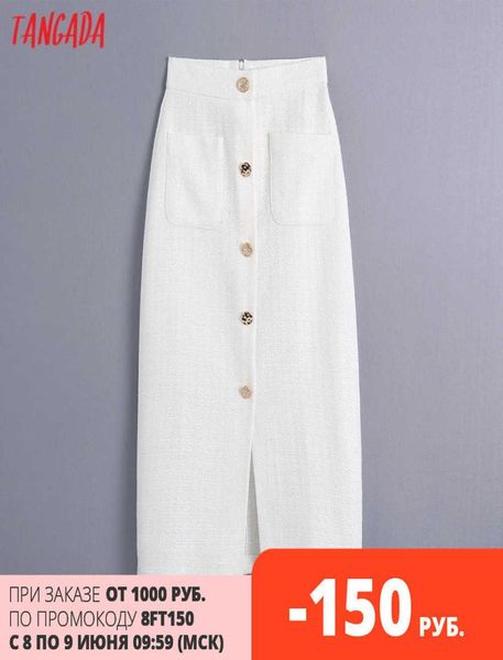 tangada women chic fashion buttons white tweed midi skirt vintage high waist back zipper female skirts mujer be672 2106093729625, Black
tangada women chic fashion buttons white tweed midi skirt vintage high waist back zipper female skirts mujer be672 2106093729625, Black